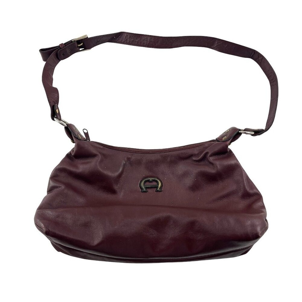 ETIENNE AIGNER Vintage 70s 80s Soft Leather Shoulder‎ Bag Handbag